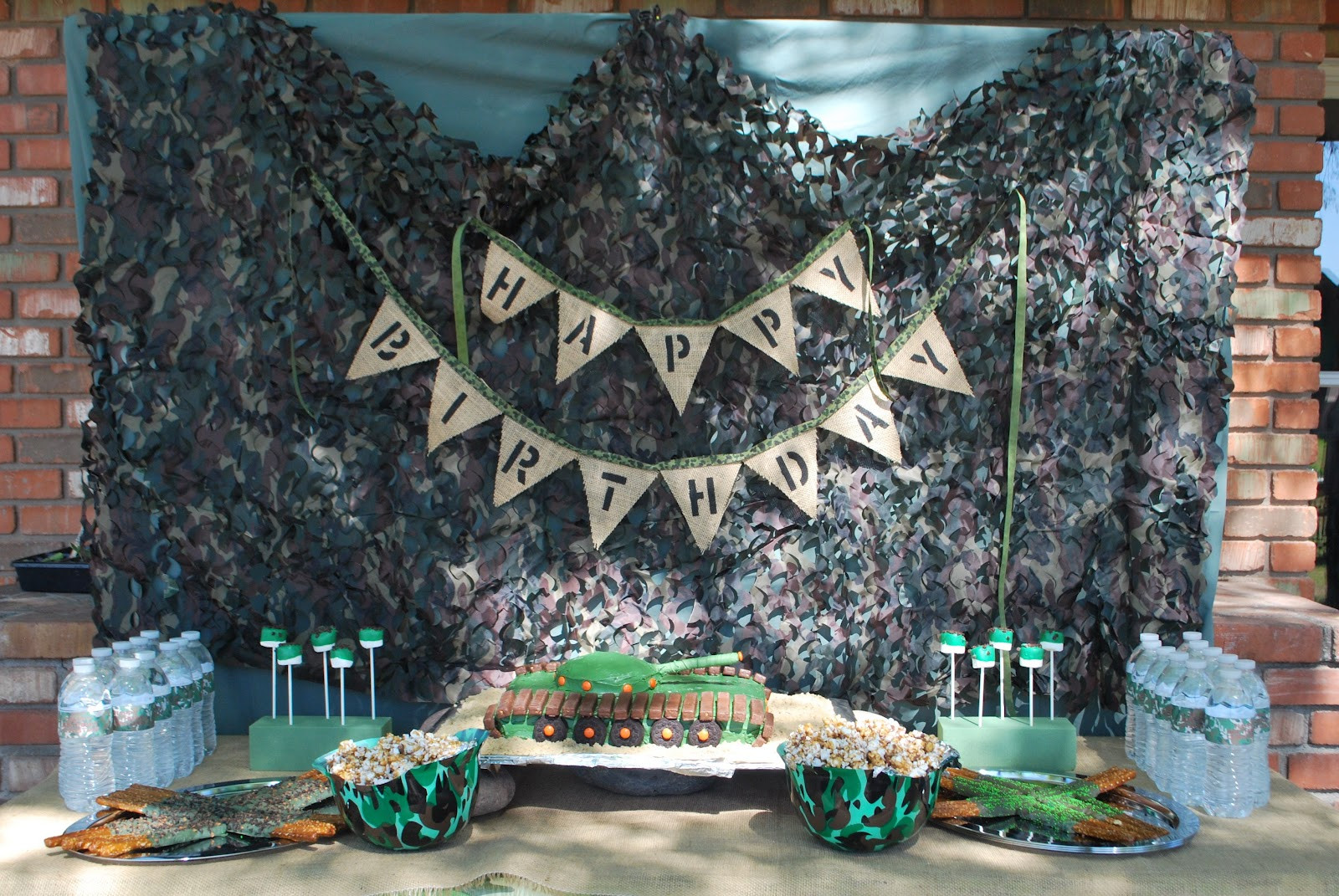 Camouflage Birthday Party
 Fanciful Fawn My first post and an Army Camouflage Party