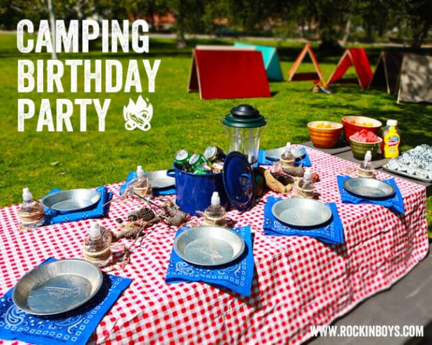 Camping Birthday Party Supplies
 23 Awesome Camping Party Ideas Spaceships and Laser Beams