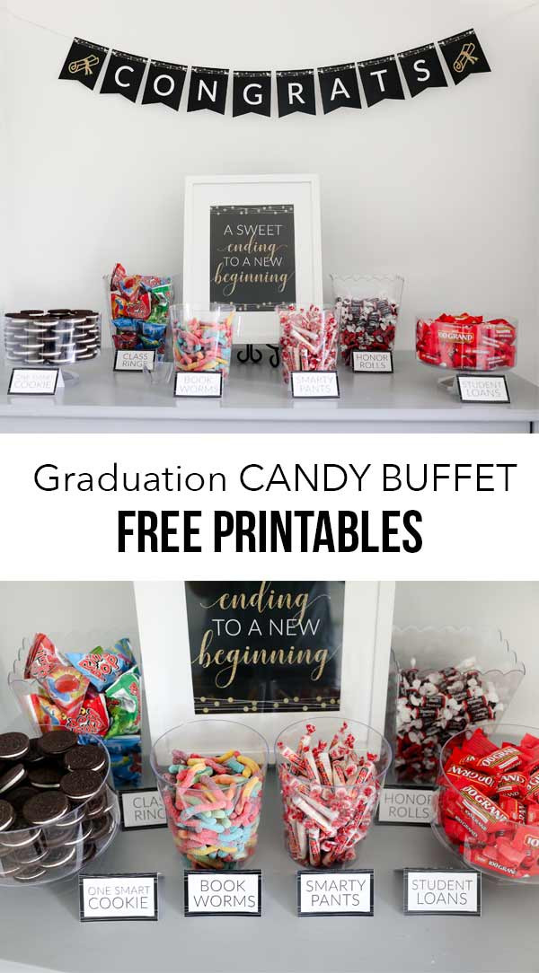Candy Bar Ideas For Graduation Party
 Graduation Candy Buffet I Heart Naptime