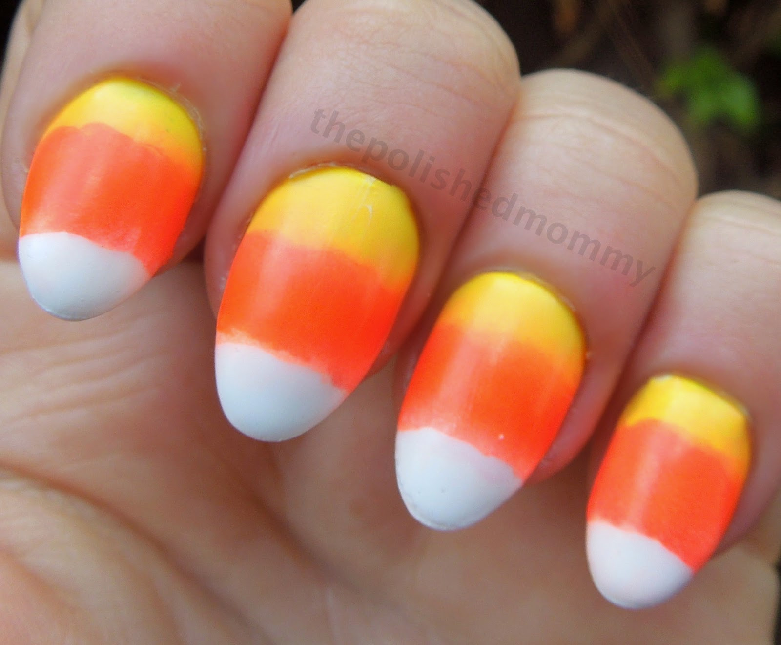 Candy Corn Nail Designs
 Sweet as Candy The Polished Mommy
