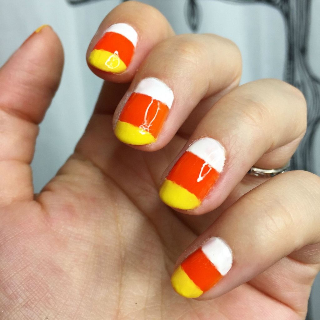 Candy Corn Nail Designs
 15 Halloween Nail Art Designs You Can Do At Home