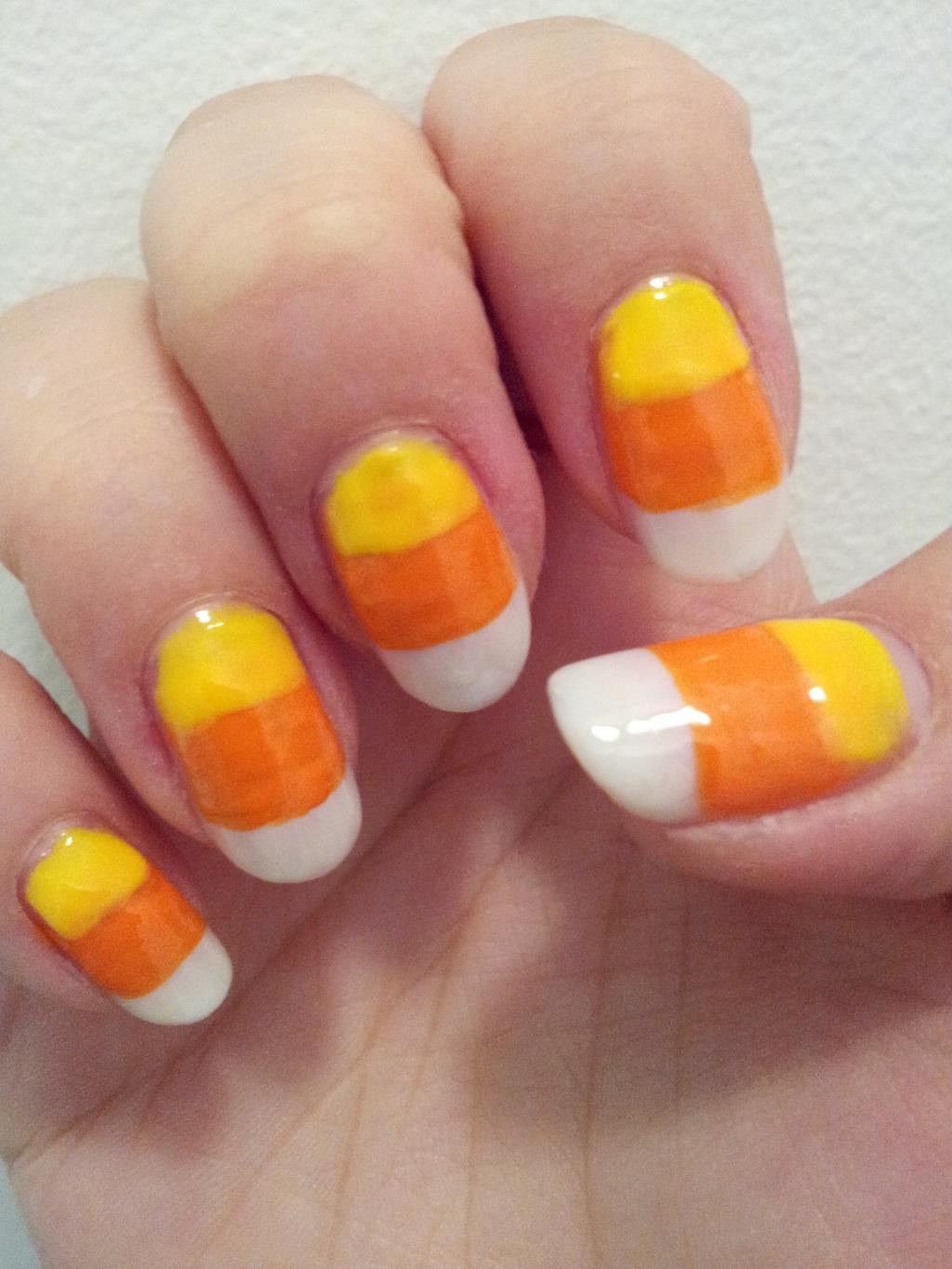Candy Corn Nail Designs
 Candy Corn Nail Art by aniapaluch on deviantART