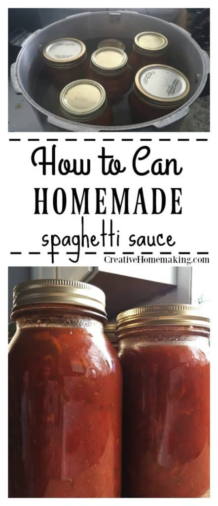 Canning Homemade Spaghetti Sauce
 Canning Spaghetti Sauce Creative Homemaking