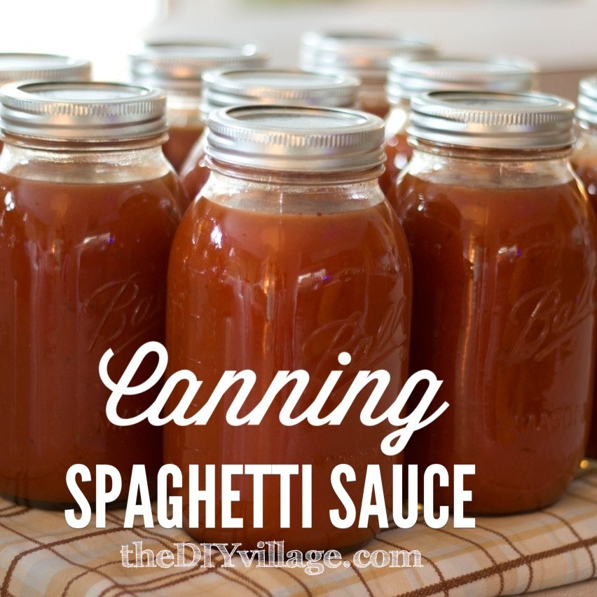 Canning Homemade Spaghetti Sauce
 Canning Spaghetti Sauce Home Preserving  the DIY village
