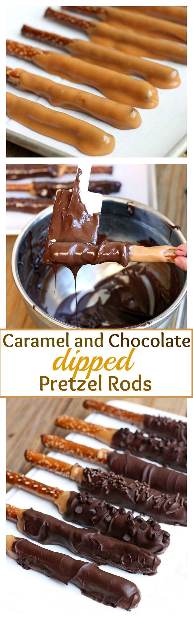 Caramel Dipped Pretzels
 Caramel and Chocolate Dipped Pretzels
