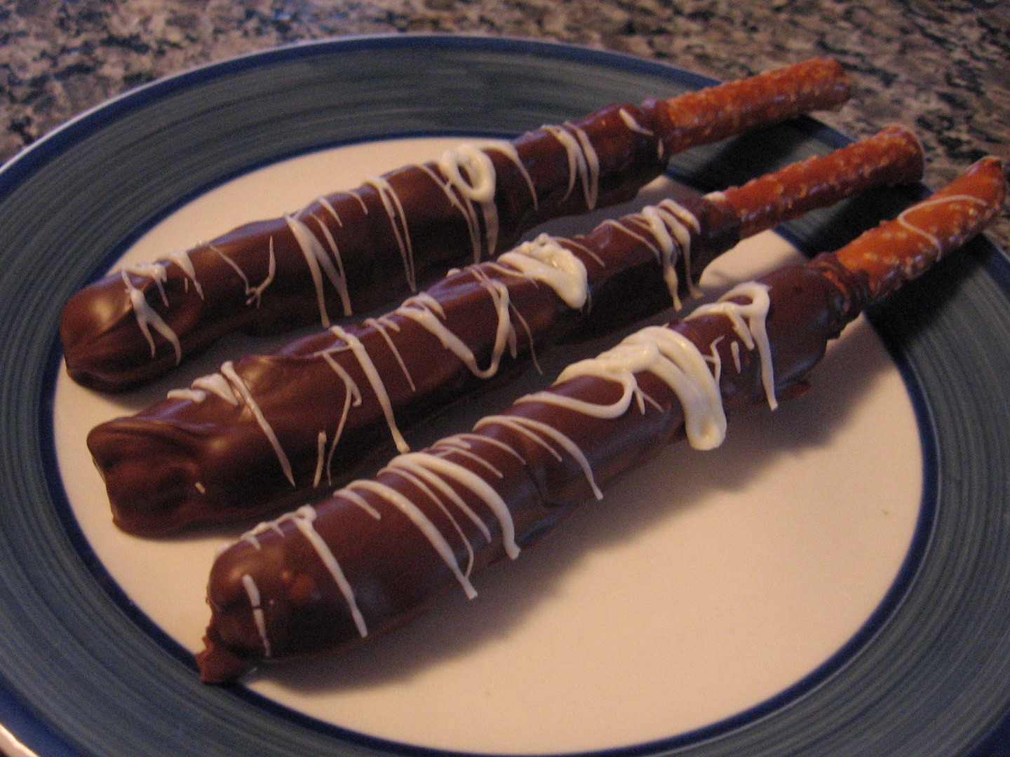 Caramel Dipped Pretzels
 Cooking with Mandy Chocolate and Caramel Dipped Pretzel Rods