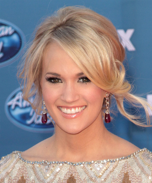Carrie Underwood Updo Hairstyles
 Carrie Underwood Long Curly Formal Updo Hairstyle with