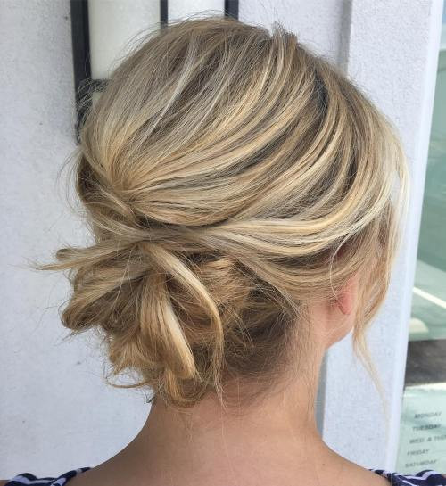 Casual Updo Hairstyle
 60 Easy Updo Hairstyles for Medium Length Hair in 2018
