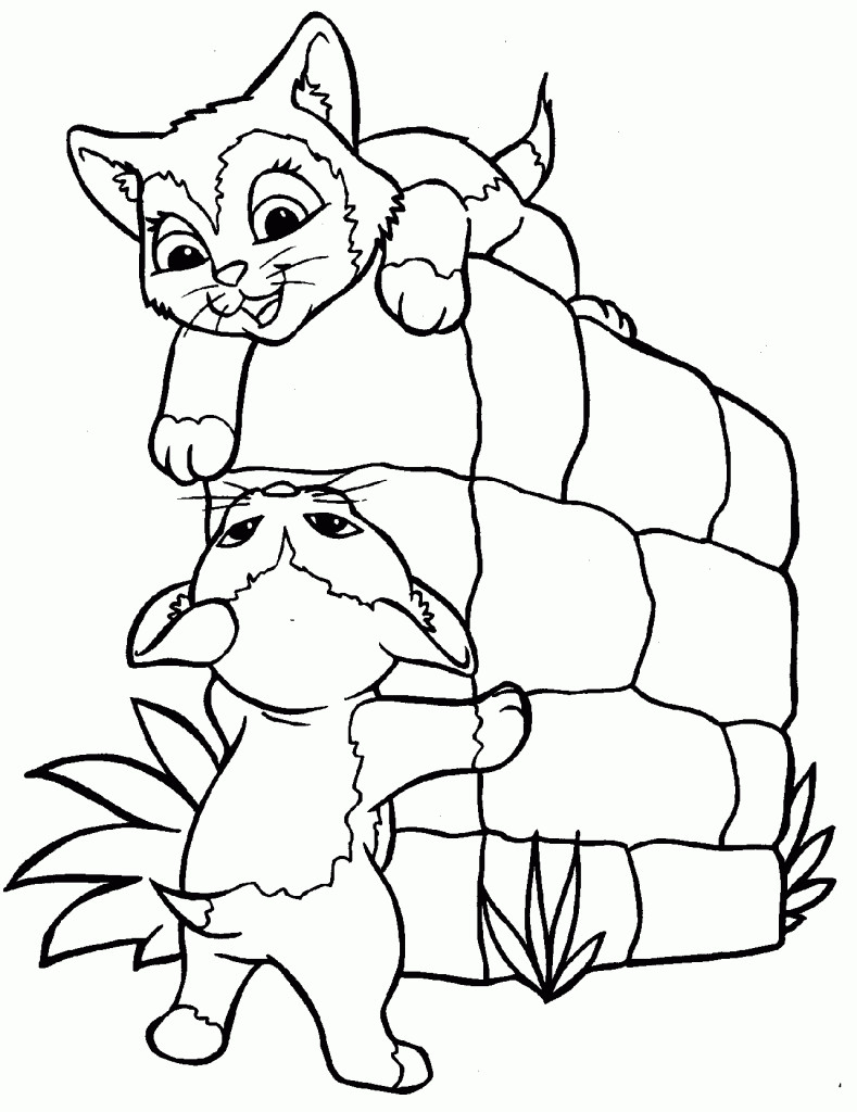 Cat Coloring Pages For Toddlers
 Free Printable Cat Coloring Pages For Kids