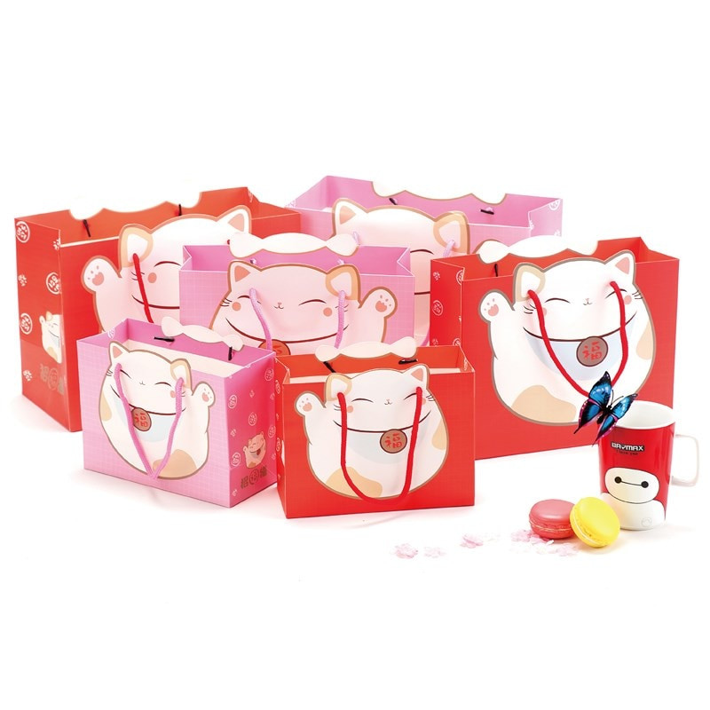 Cat Gifts For Kids
 20pcs Lucky cat t bag Christmas Gift Bag New Year