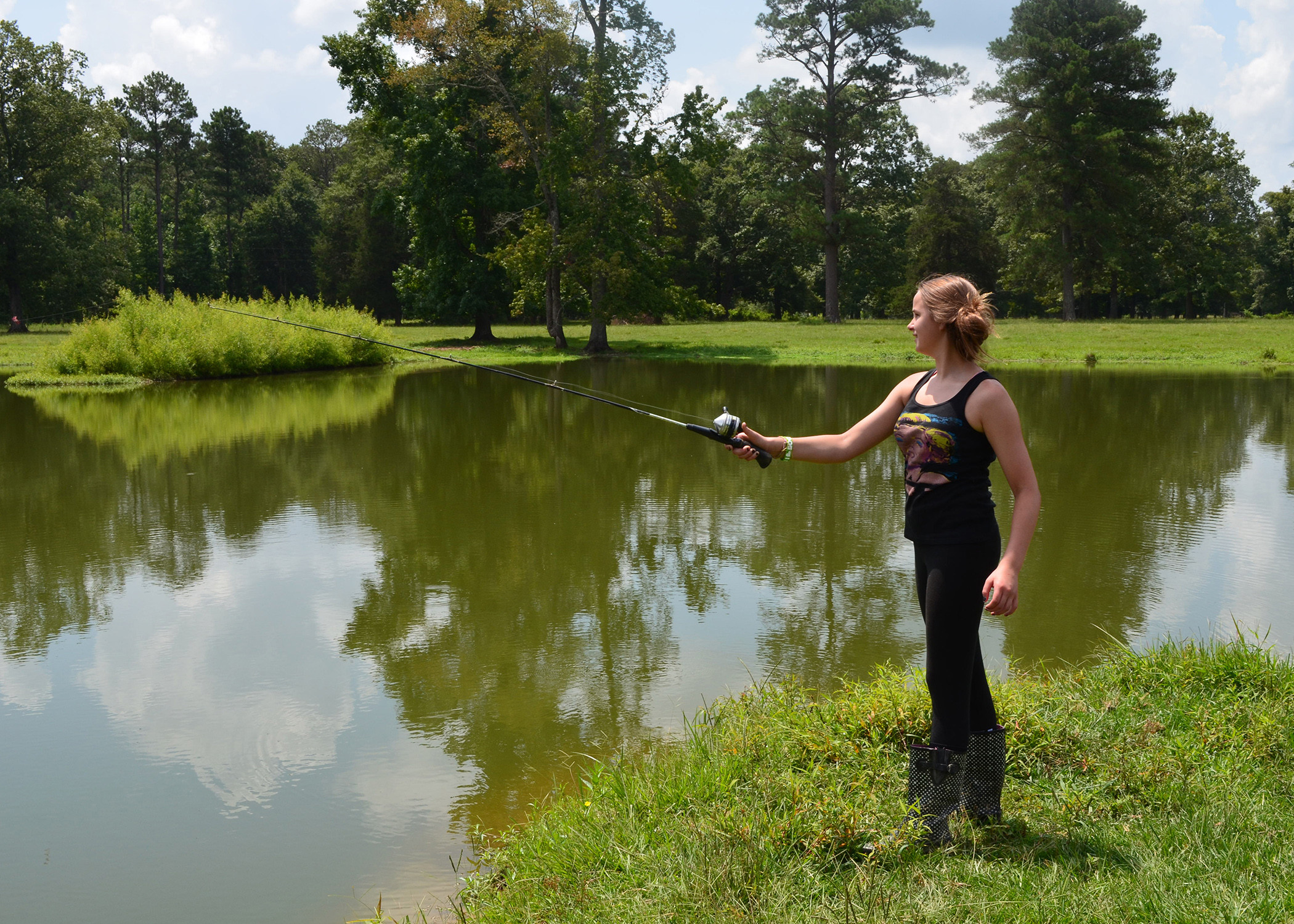 Catfish Backyard Pond
 Channel catfish thrive in Mississippi ponds