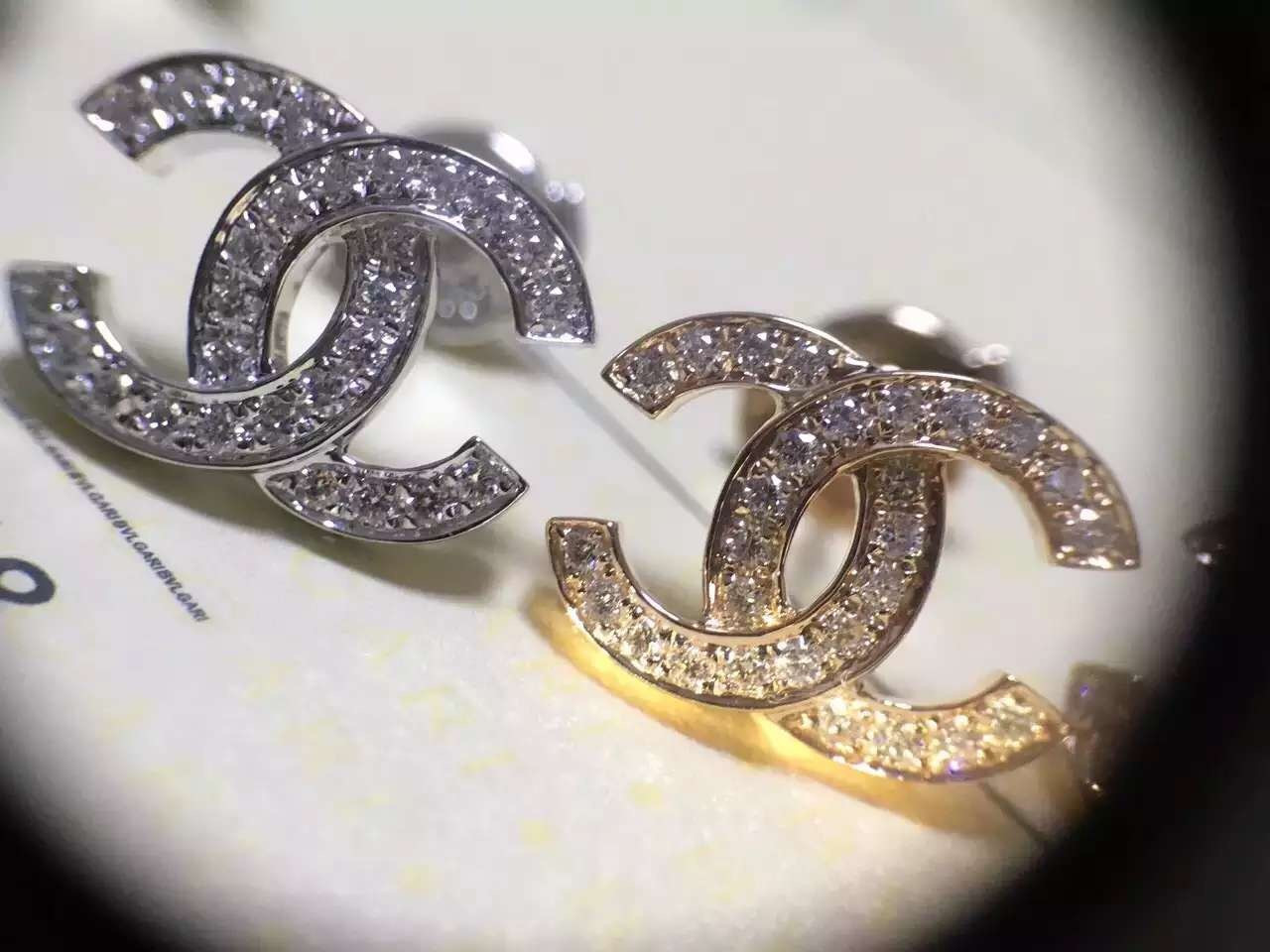 Cheap Chanel Earrings
 Chanel Logo Diamond Earrings Chanel Diamond Earrings New