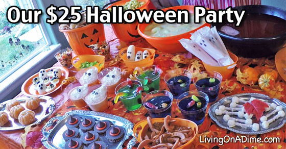 Cheap Ideas For Halloween Party
 Our $25 Halloween Party Living on a Dime To Grow Rich