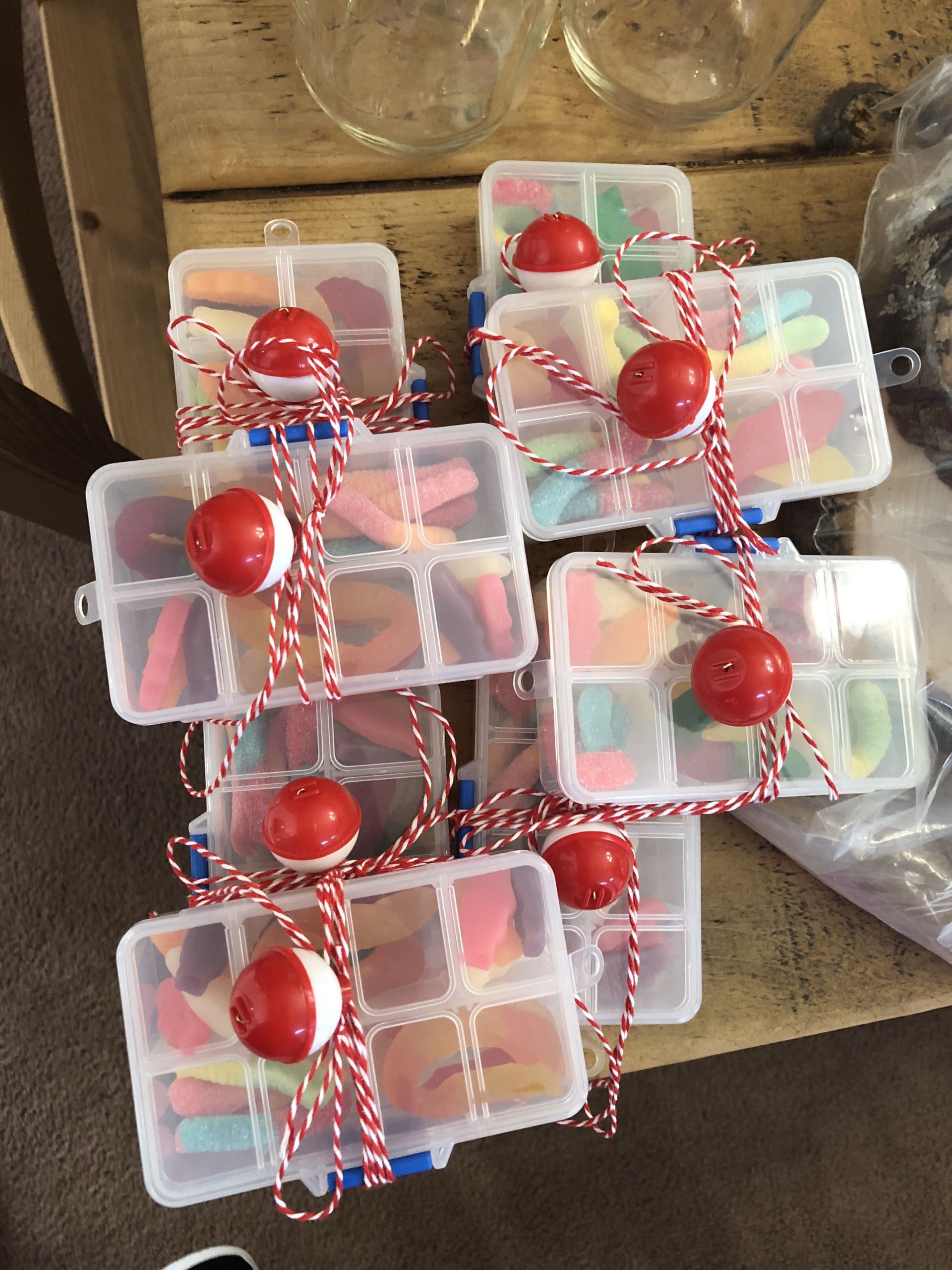 Cheap Kids Party
 Mini “Tackle boxes” for a fishing theme party These are