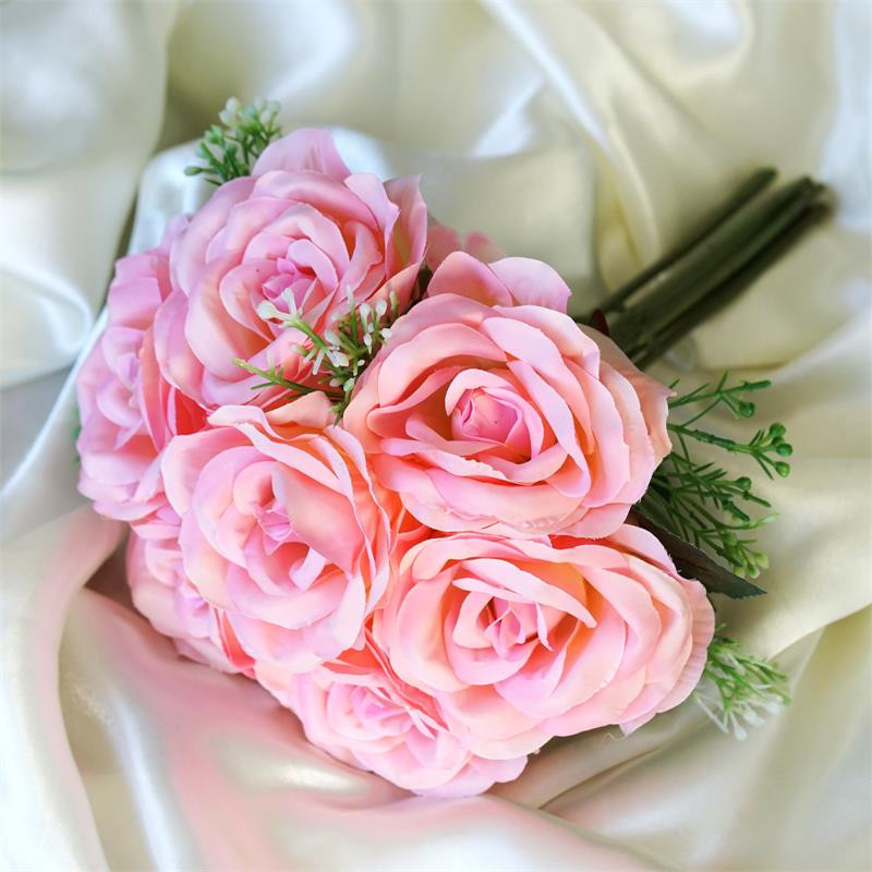 Cheap Silk Wedding Flowers
 Silk ROSES Artificial BOUQUETS Wedding Flowers