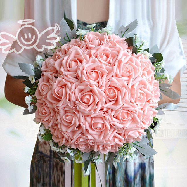 Cheap Silk Wedding Flowers
 Best Selling romantic silk artificial wedding bouquets