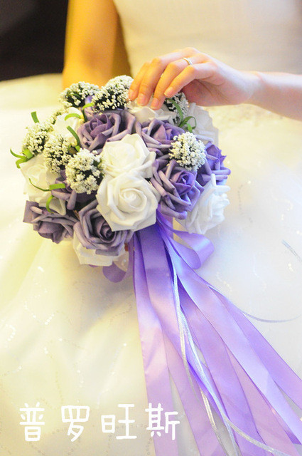 Cheap Silk Wedding Flowers
 Cheap wedding bride Bouquet Artificial Silk Flowers