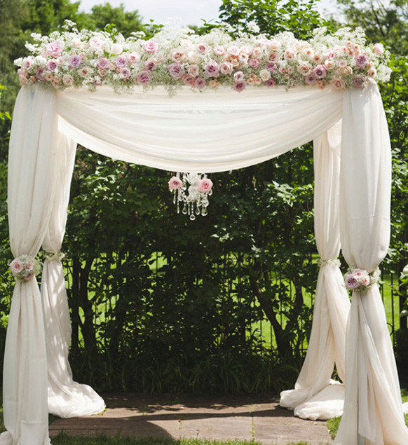 Cheap Wedding Ceremony Decorations
 Indoor Wedding Ceremony Arch Decorations with flowers