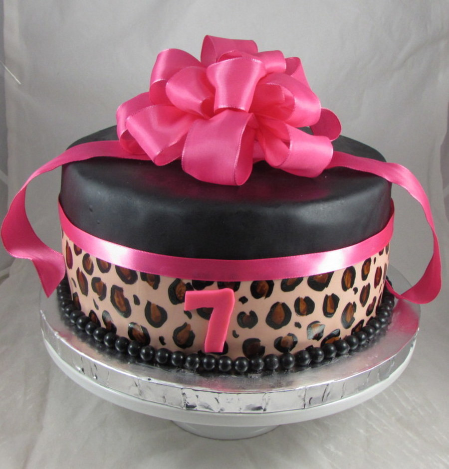 Cheetah Print Birthday Cake
 Hot Pink Leopard Print Birthday Cake CakeCentral