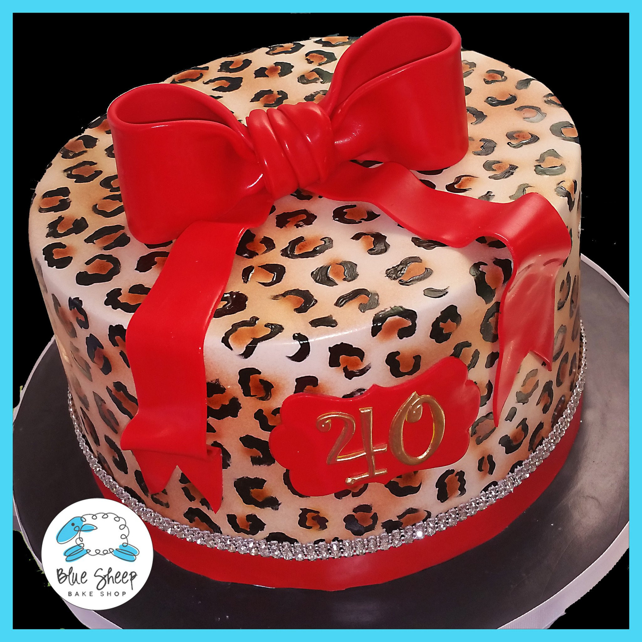 Cheetah Print Birthday Cake
 Cheetah Print 40th Birthday cake