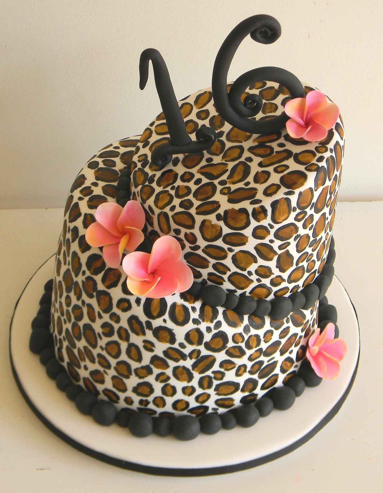 Cheetah Print Birthday Cake
 Just call me Martha Hollywood cake and Topsy turvy