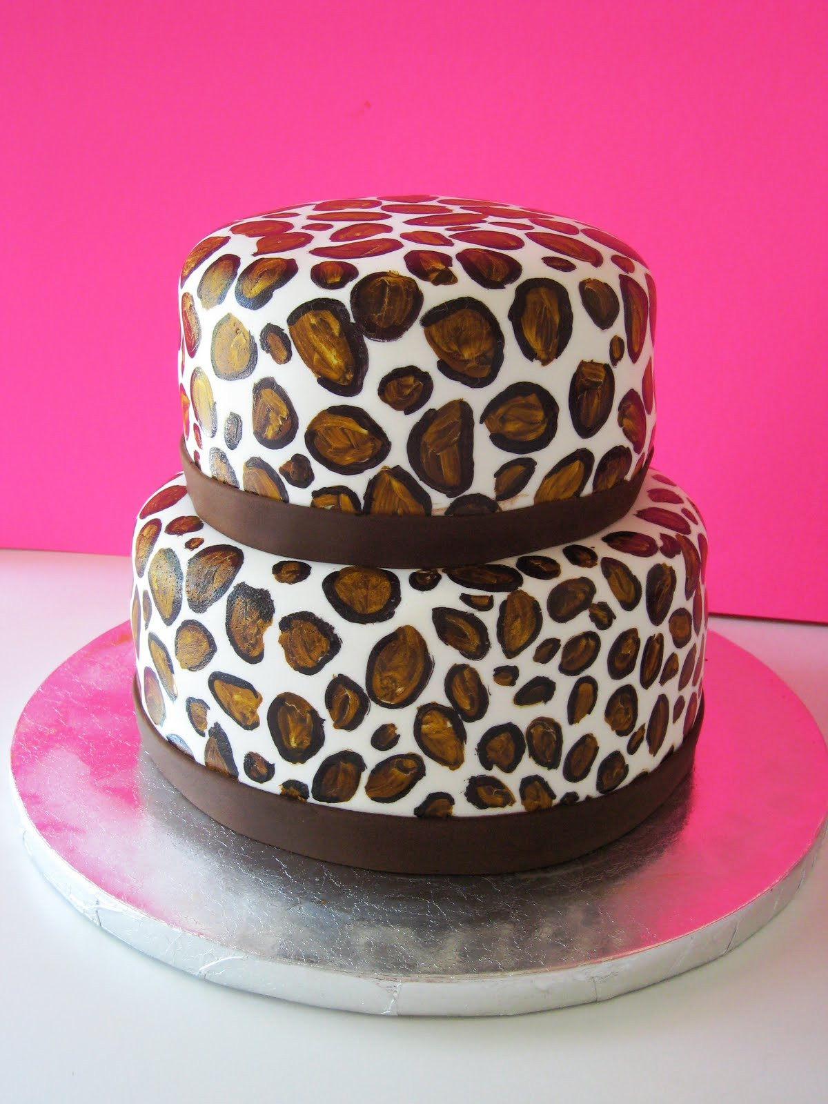 Cheetah Print Birthday Cake
 Heavenly Bites Cakes July 2010