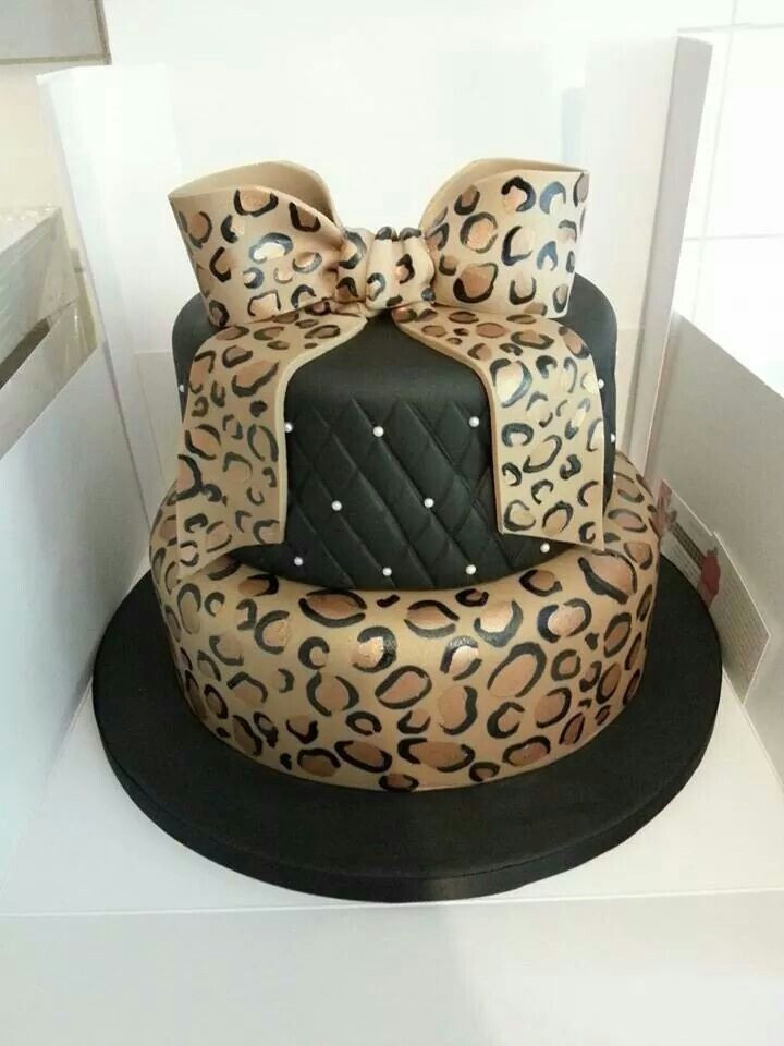 Cheetah Print Birthday Cake
 Pin by Katie Mark on "P" Ideas in 2019