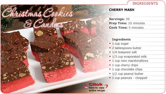 Cherry Mash Candy Recipes
 December 2007 Christmas Cookies and Can s in 2019