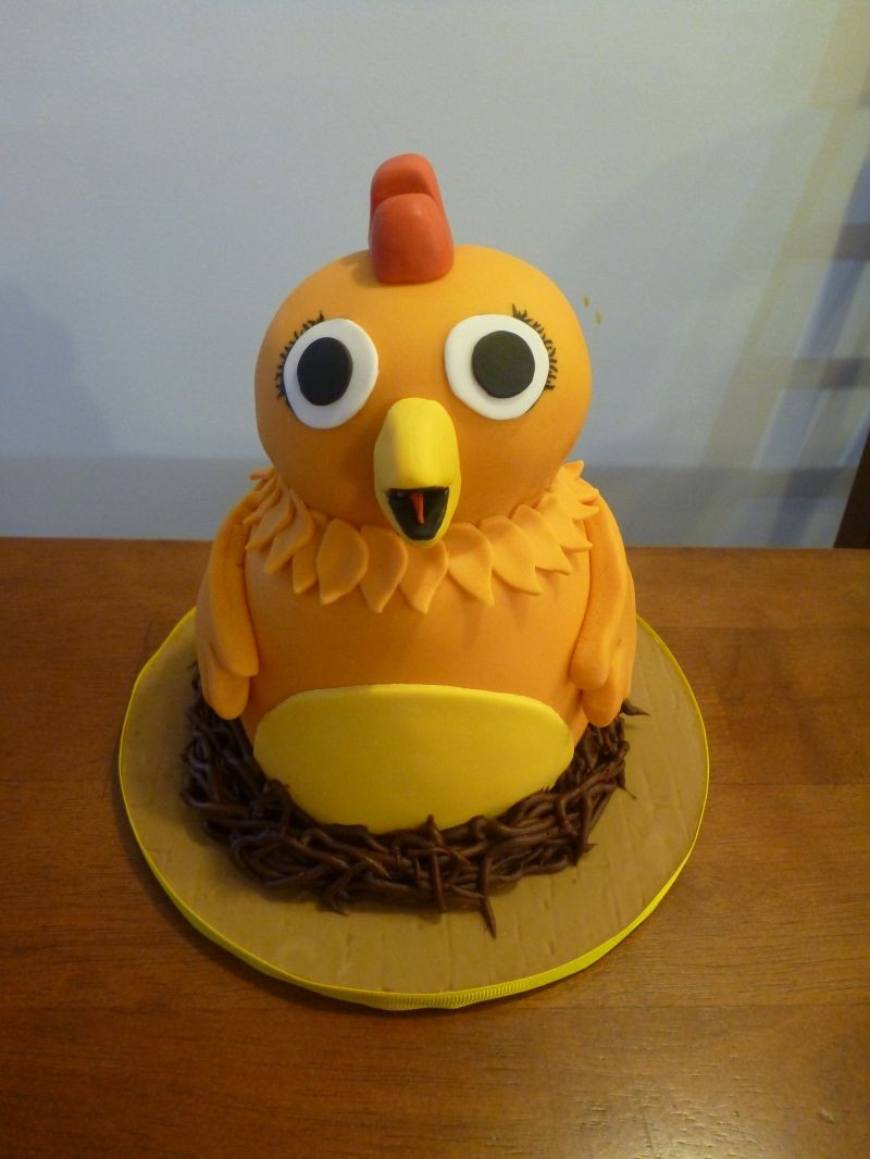 Chica Sprout Birthday Decorations
 Chica the Chicken Grayson s 1st Birthday cake