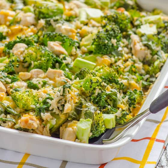 Chicken And Rice Casserole Healthy
 Healthy Chicken Broccoli Rice Casserole iFOODreal