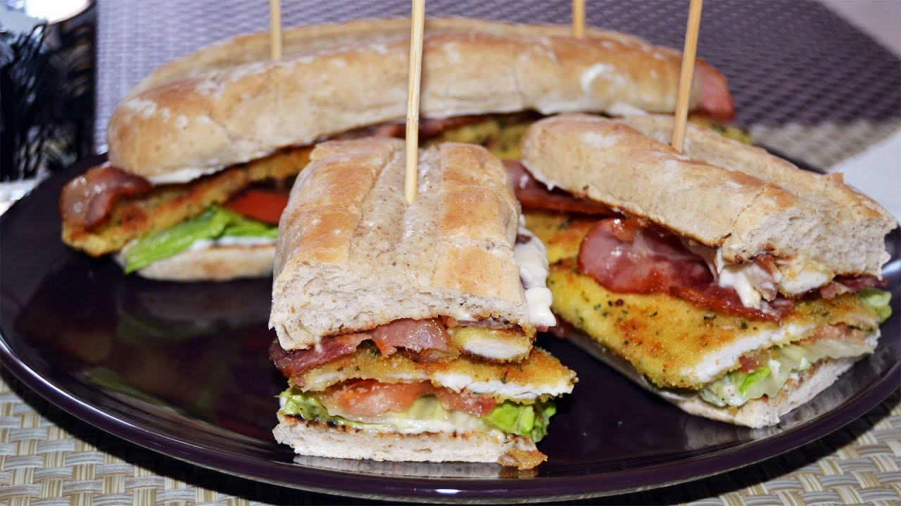 Chicken Bacon Sandwiches
 Crispy Chicken & Bacon Sandwich Easy Sandwich Recipe