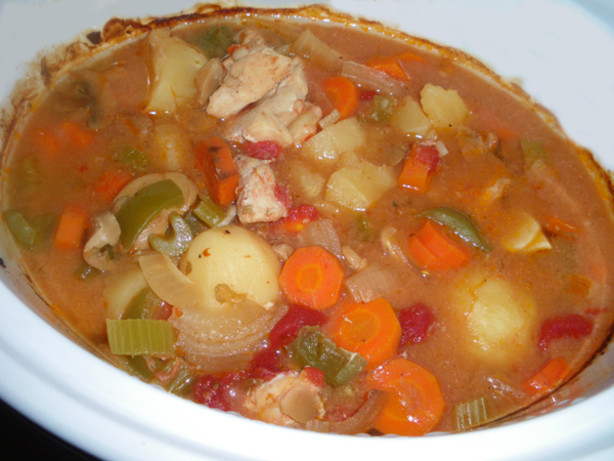 Chicken Stew In A Crock Pot
 Crock Pot Colorful Chicken Stew Recipe Food
