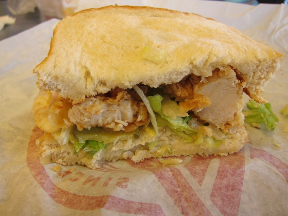 Chicken Tender Sandwiches
 Review Church s Chicken Big Tex Tender Sandwich
