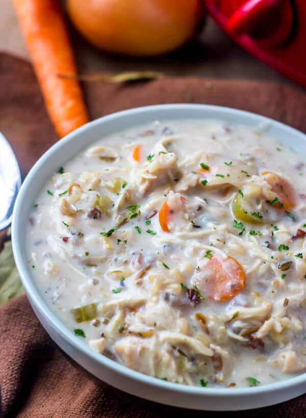 Chicken Wild Rice Soup Slow Cooker
 Slow Cooker Chicken Wild Rice Soup A Warm Weather fort