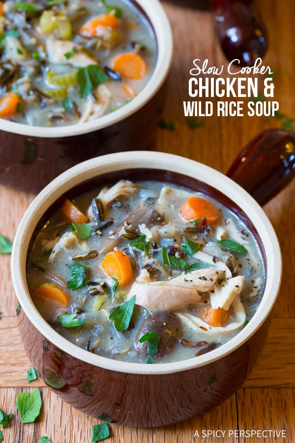 Chicken Wild Rice Soup Slow Cooker
 Slow Cooker Chicken Wild Rice Soup Healthy A Spicy