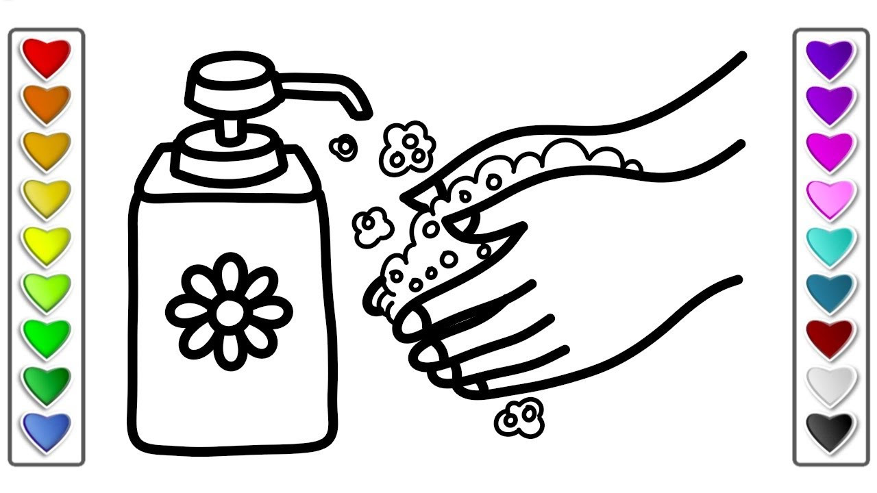 Child Coloring Clipart
 How to Draw wash your Hands l Drawing and Coloring Pages
