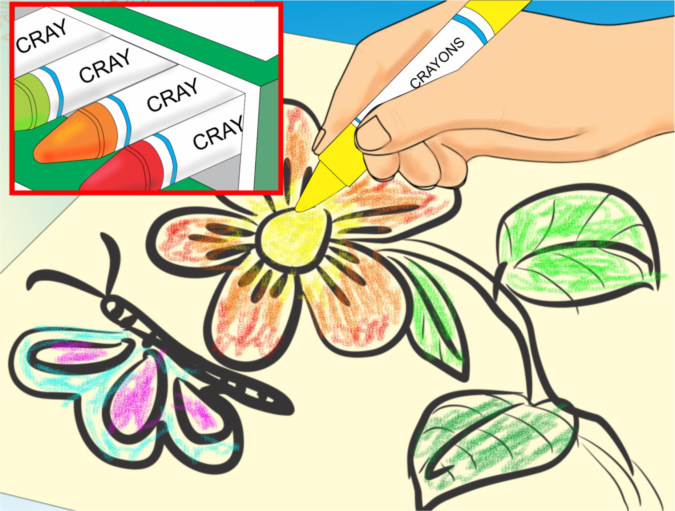 Child Coloring Clipart
 How to Make a Coloring Book for Young Children 6 Steps