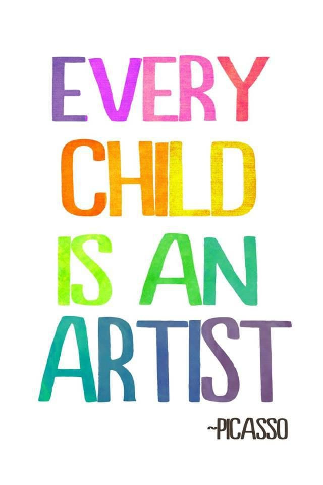 Children Artist Quotes
 Every Child is an artist Picasso Parties