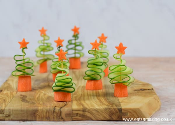 Children Christmas Party Food
 Easy Cucumber Christmas Trees Healthy Christmas Party