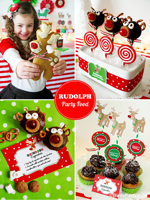 Children Christmas Party Food
 Rudolph Holiday Party
