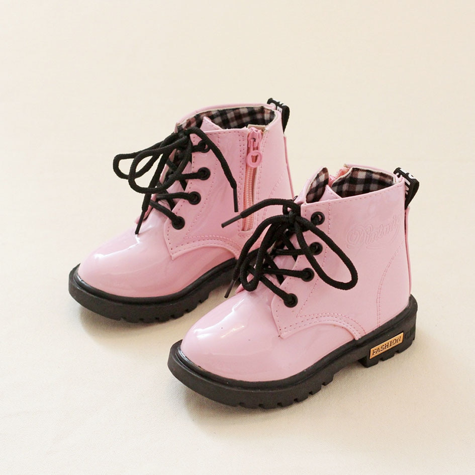 Children Fashion Boots
 2017 Autumn Kids Girls Fashion Boots Lace Up Candy Color