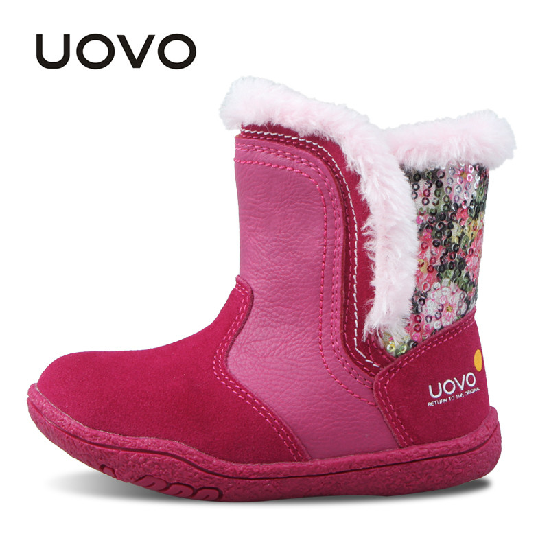 Children Fashion Boots
 UOVO Girls Boots 2018 Winter Boots Kids Fashion Shoes