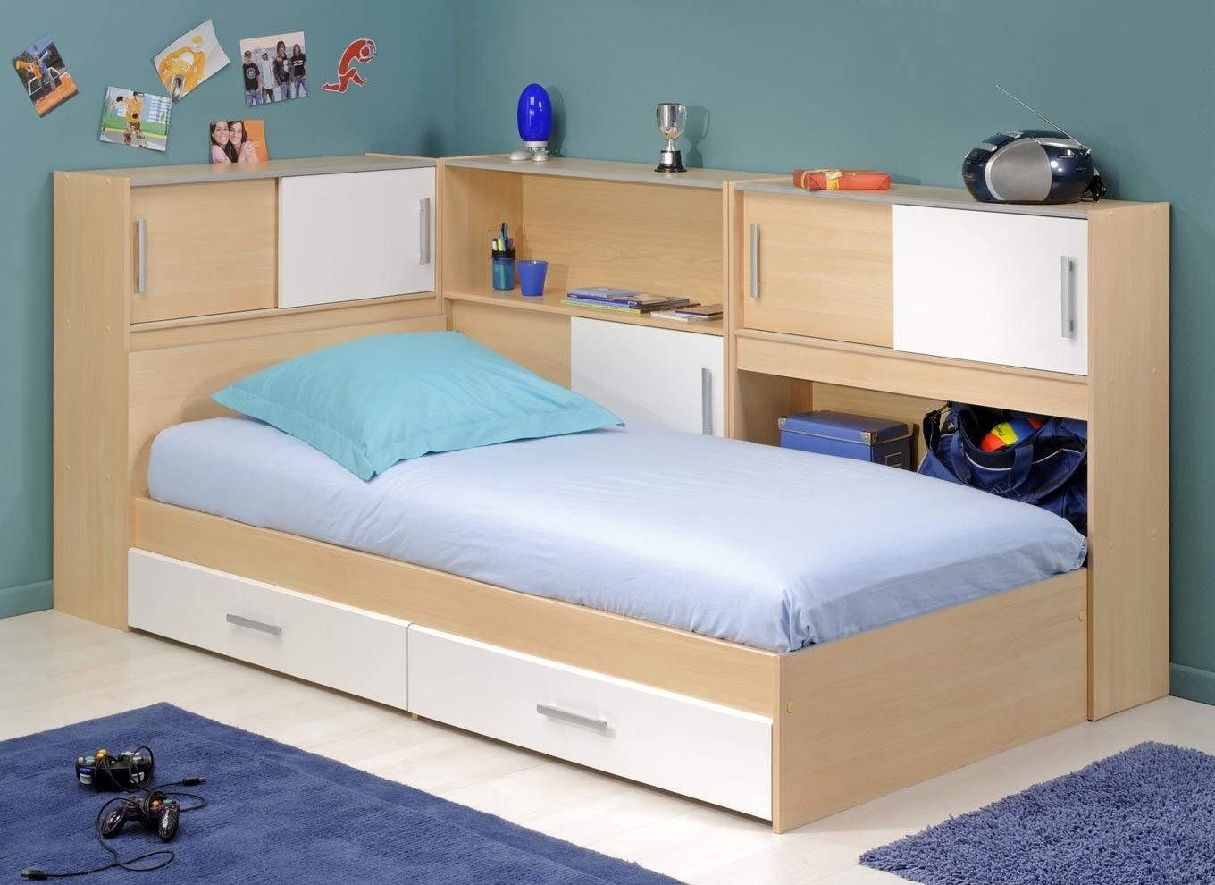 Childrens Beds With Underbed Storage
 Snoop Single Bedstead With Side Storage