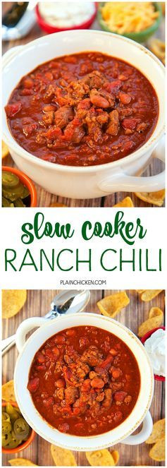Chili Recipe With Beef Broth
 Slow Cooker Ranch Chili THE ULTIMATE chili recipe