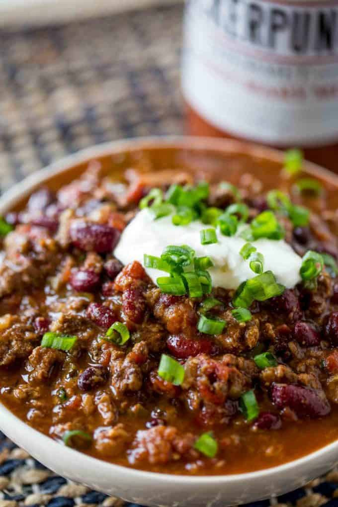 Chili Recipe With Beef Broth
 Slow Cooker Beef Chili Dinner then Dessert
