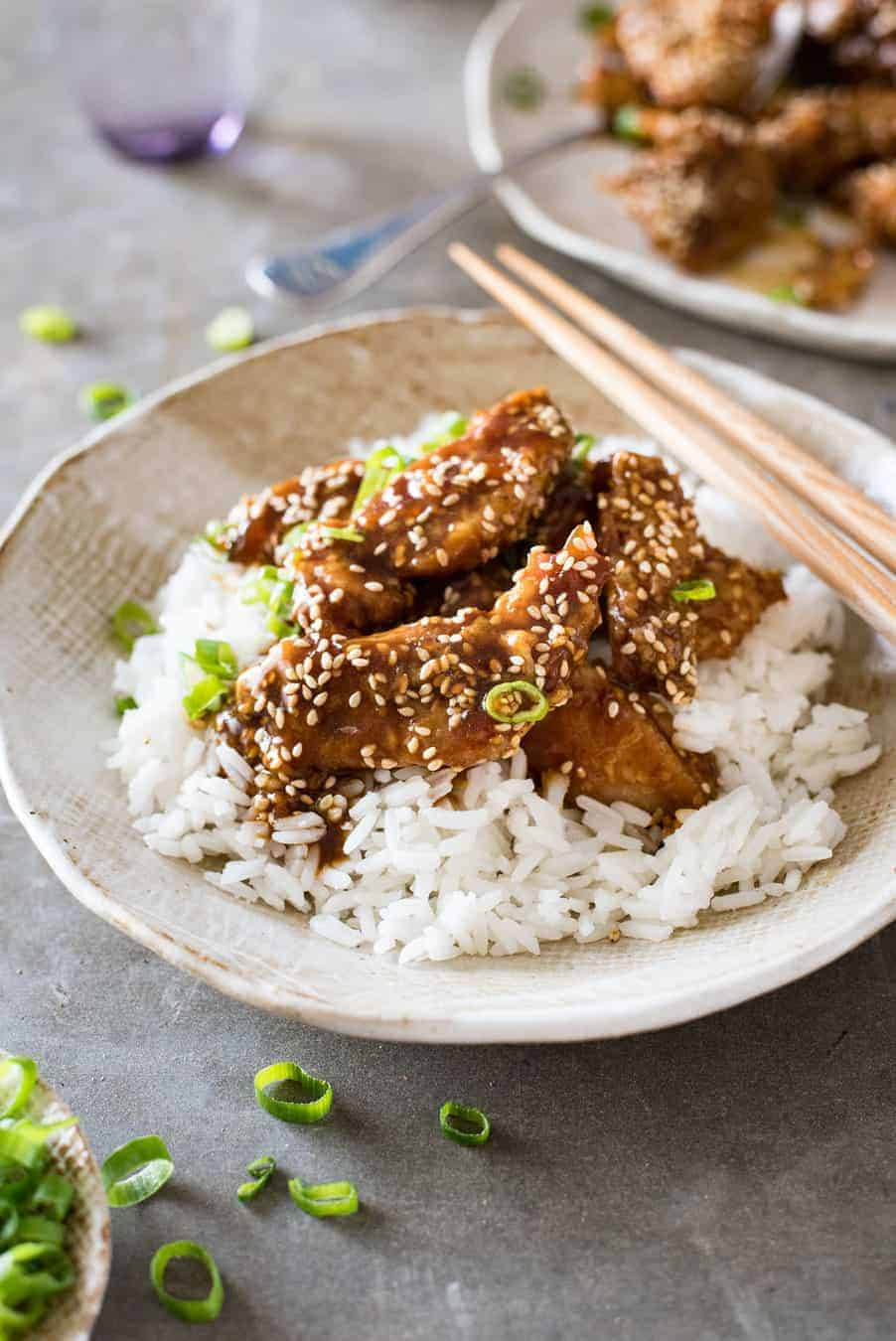 Chinese Chicken Recipes Easy
 Easy Chinese Honey Sesame Chicken