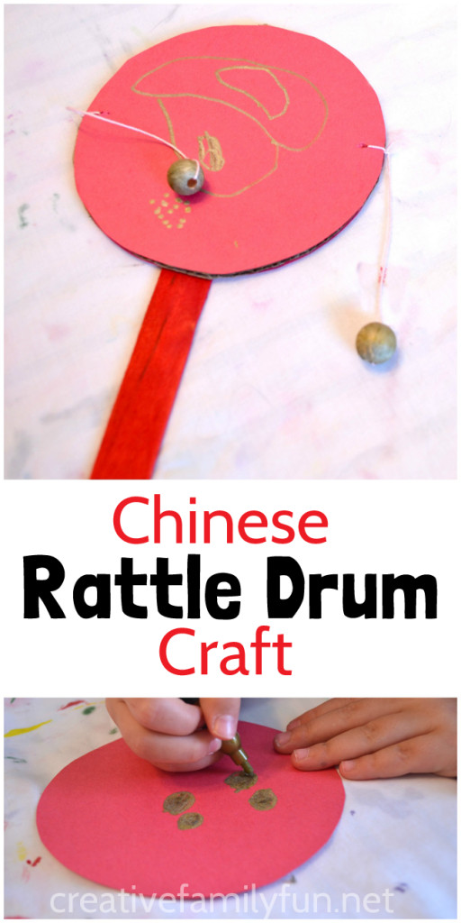 Chinese Craft For Kids
 Chinese Rattle Drum Craft Creative Family Fun