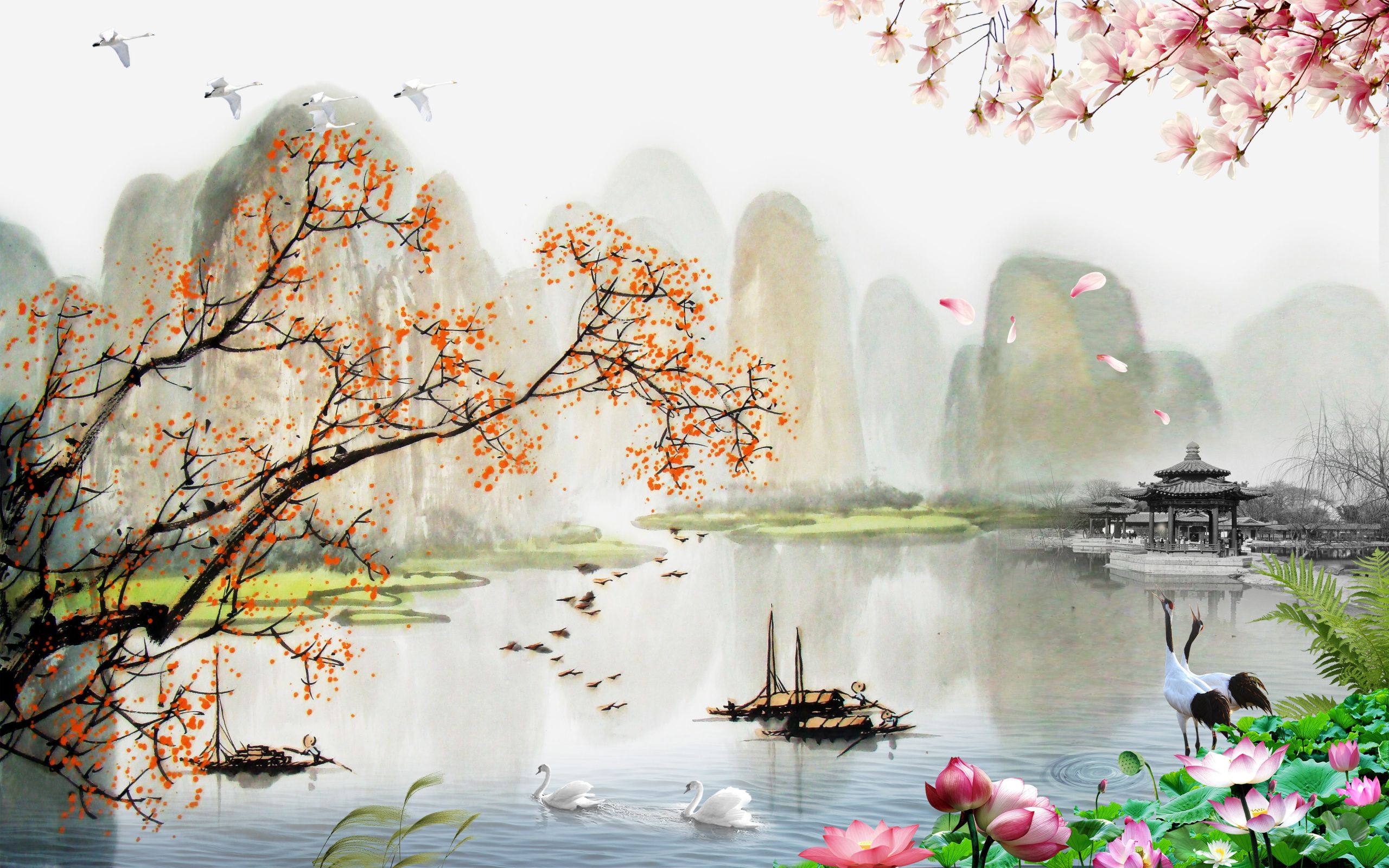 Chinese Landscape Paintings
 Chinese Landscape Painting Style Chinese Style Landscape