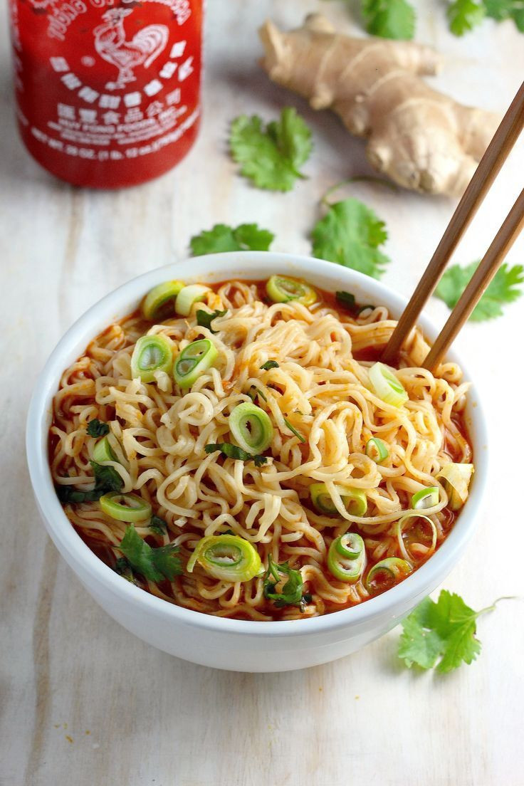 Chinese Ramen Noodles
 Chinese Noodles With Baked Sriracha Ribs Recipe — Dishmaps