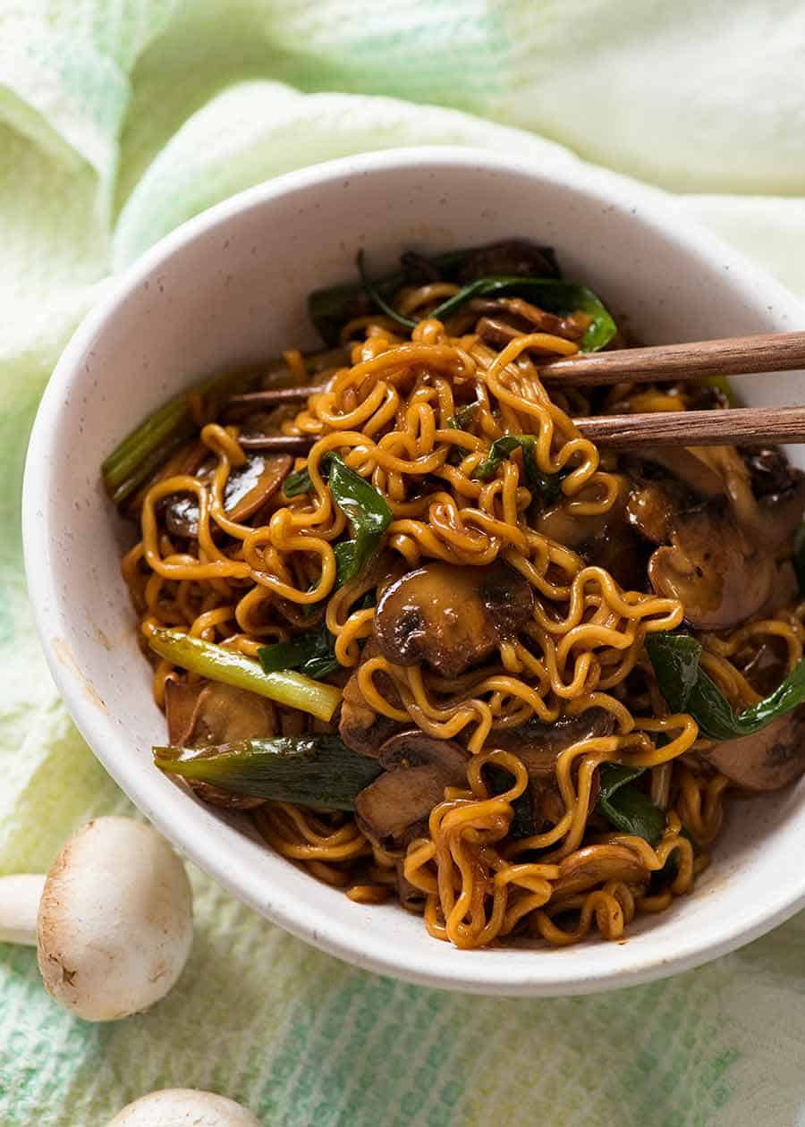 Chinese Ramen Noodles
 Asian Mushroom Ramen Noodles